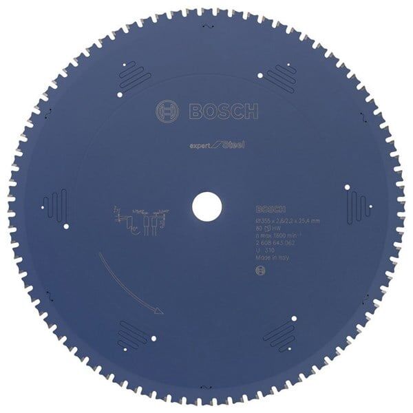 Bosch Expert For Steel (Çelik İçin) 355*25,40Mm Testere 80Diş - 2608643062
