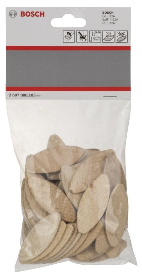 Bosch - Yassı Dübel GR 20 60*23*4 mm 50'li