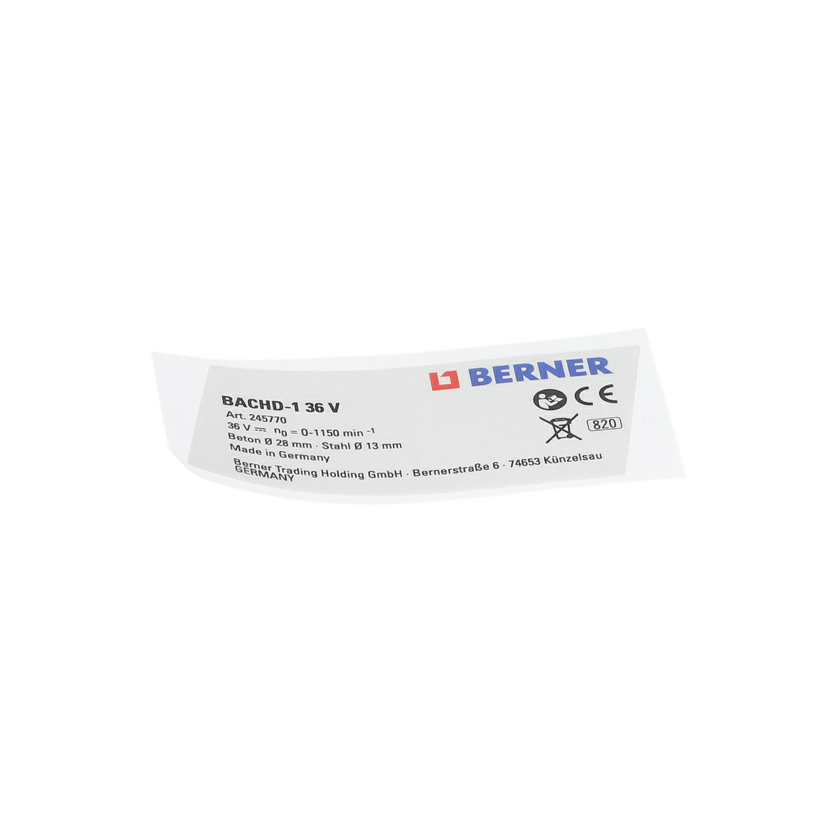 Tip Etiketi (Manufacturer'S Nameplate) (160111C0S1)