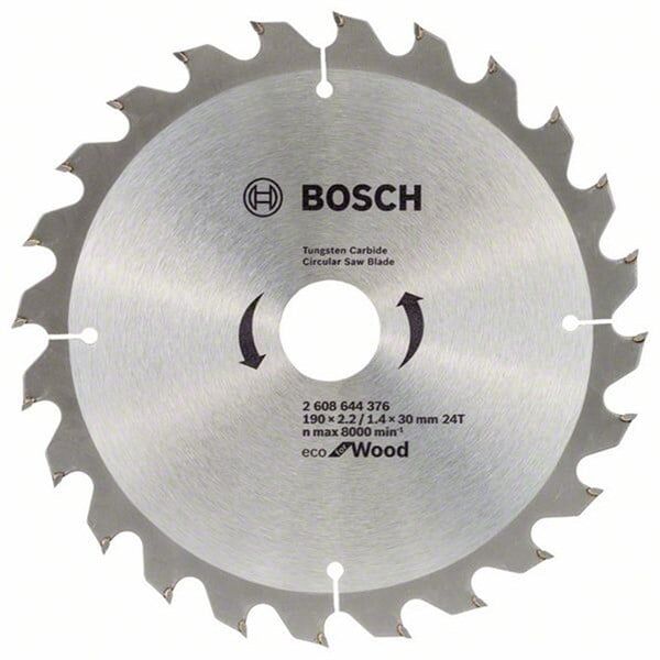 Bosch Optiline Eco 190X30mm 24 Diş Ahşap Daire Testere - 2608644613