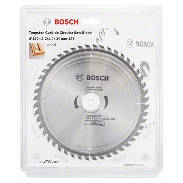 Bosch Optiline Eco Ahşap 190X30mm 48 Diş Daire Testere - 2608644614