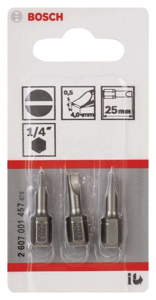 Bosch - Extra Hard Serisi S0,5x4,0*25 mm 3'lü