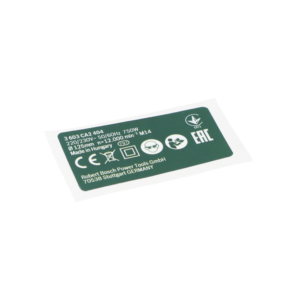 Tip Etiketi (Nameplate) (160111A2SV)