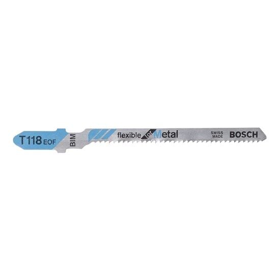 BOSCH Dekupaj Testere Bıçağı T 118 EOF 83 Mm Metal Kesim (5'Li) - 2608634237