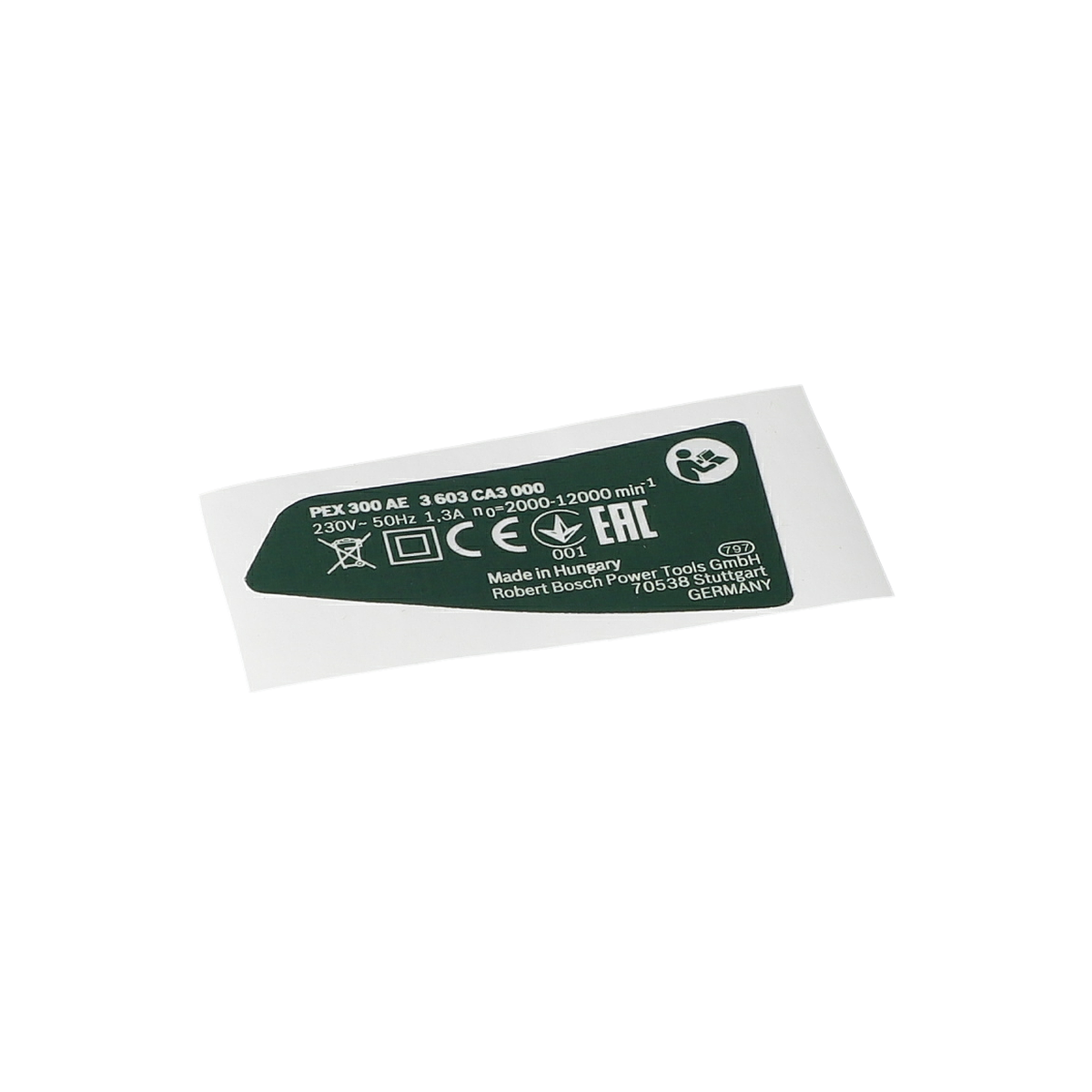 Tip Etiketi (Nameplate) (160111A2V7)