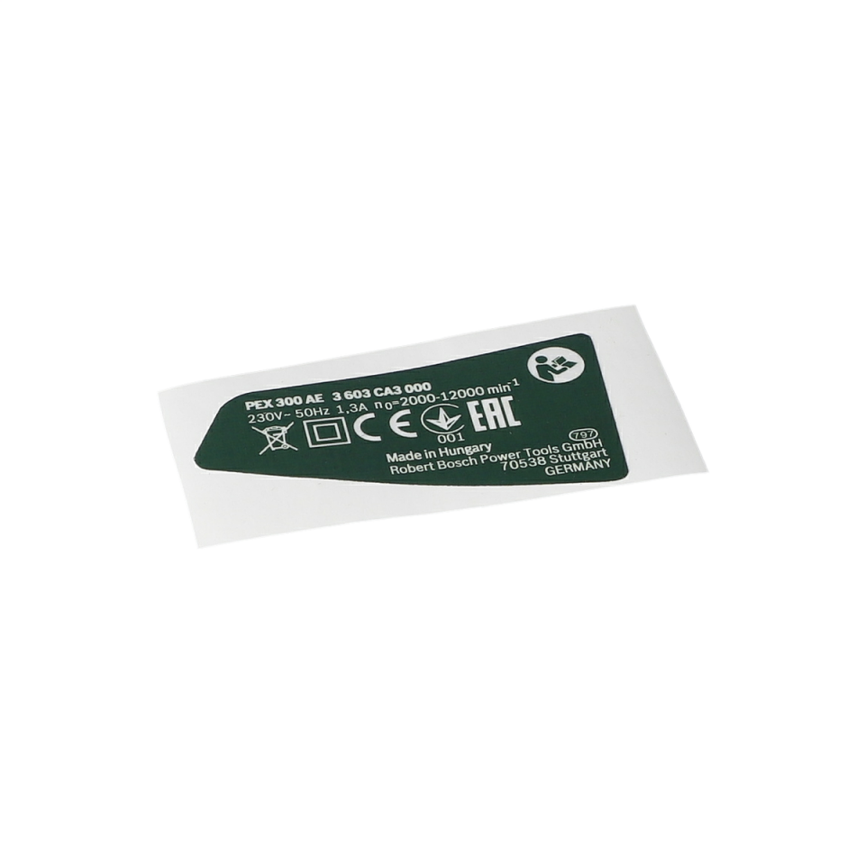 Tip Etiketi (Nameplate) (160111A2V7)
