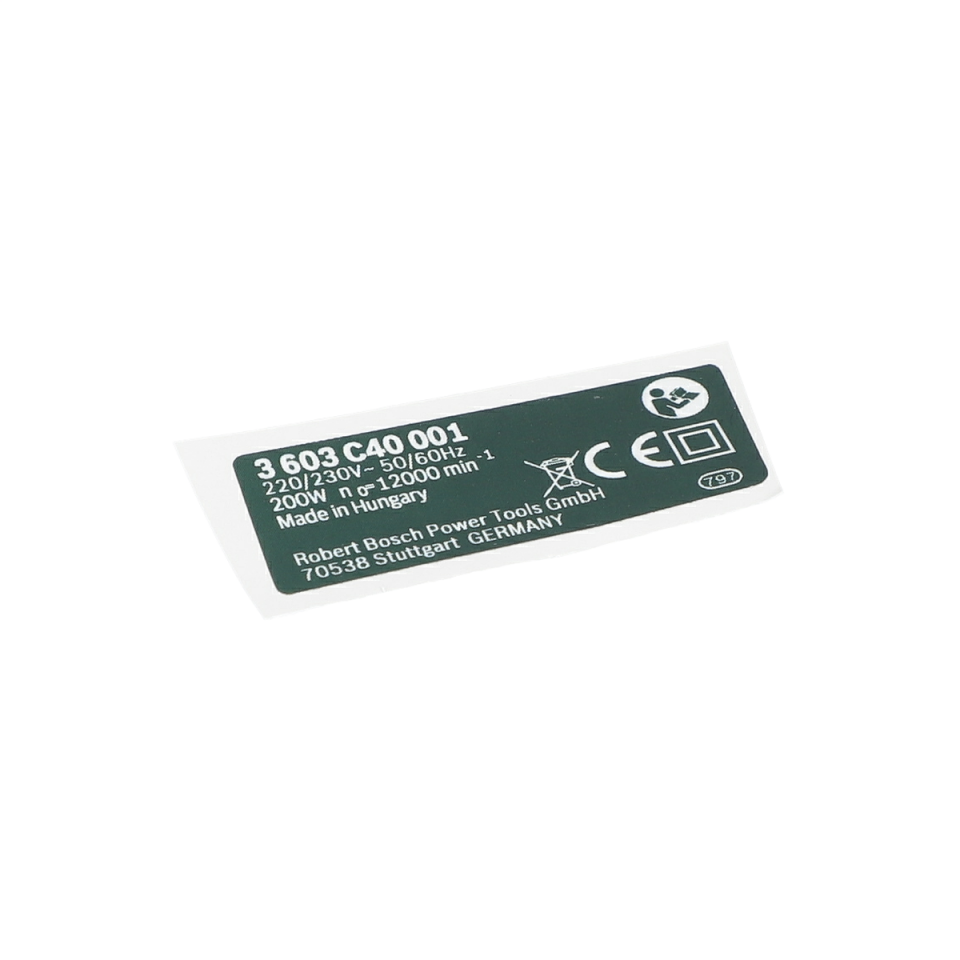 Tip Etiketi (Nameplate) (160111A2VM)