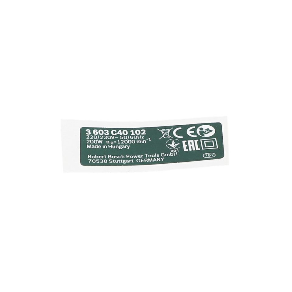 Tip Etiketi (Nameplate) (160111A2VU)