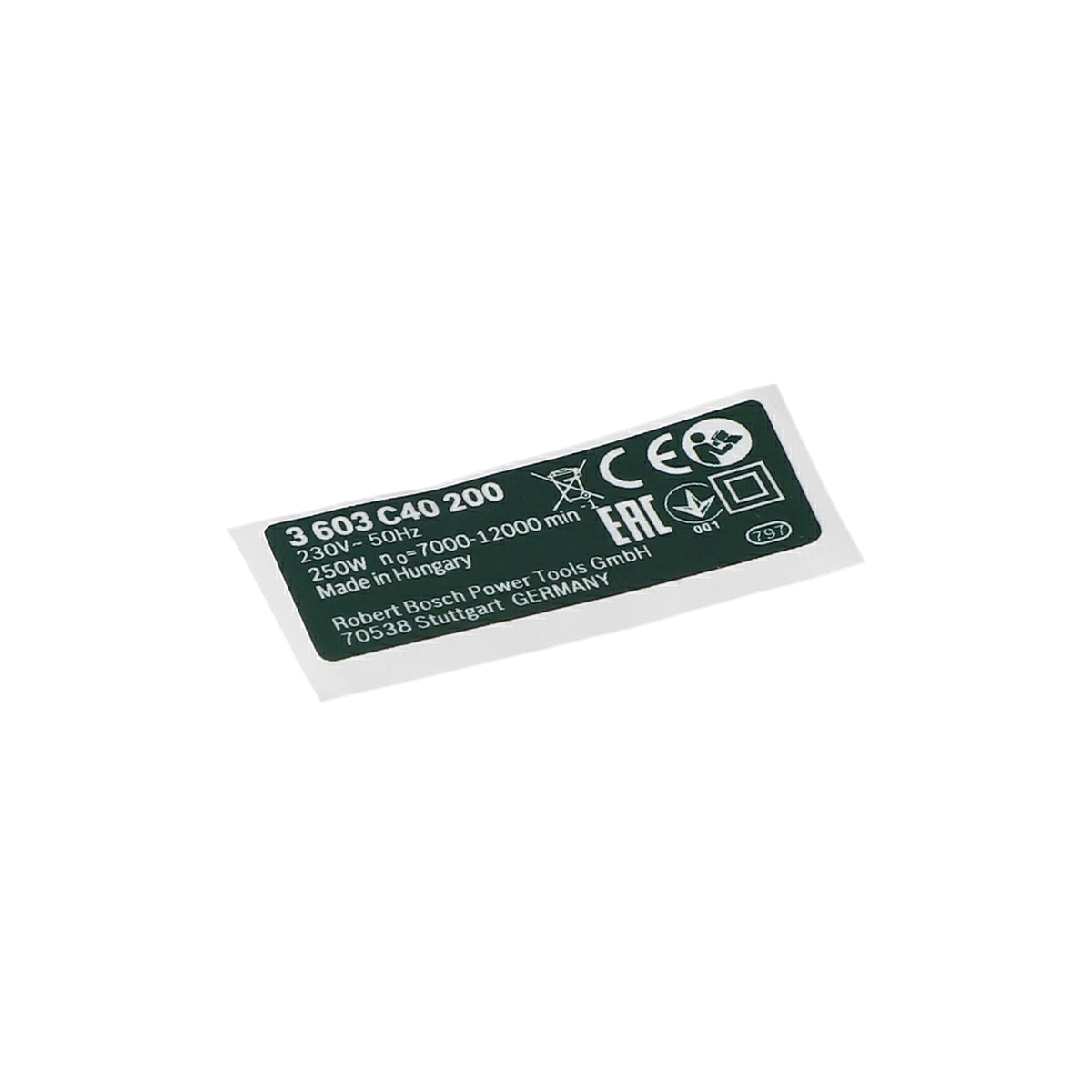 Tip Etiketi (Nameplate) (160111A2VW)