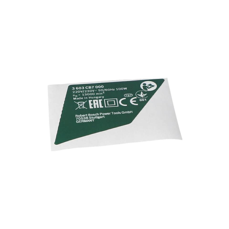 Tip Etiketi (Nameplate) (160111A2WH)