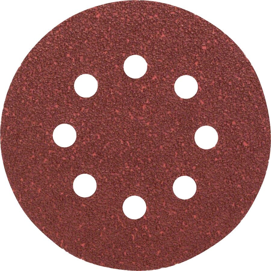 Bosch - Eksantirik Zımpara Kağıdı 5'li, 125 mm 40 Kum 8 Delik