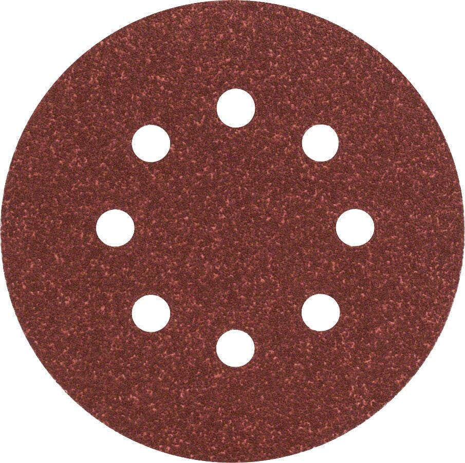 Bosch - Eksantirik Zımpara Kağıdı 5'li, 125 mm 80 Kum 8 Delik