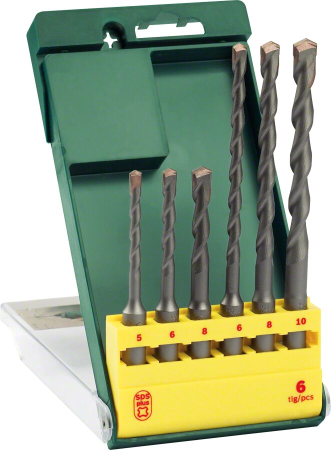 Bosch - SDS-Plus Kırıcı Delici Matkap Ucu Seti 6 Parça (5/6/8x110mm 6/8/10x160mm)