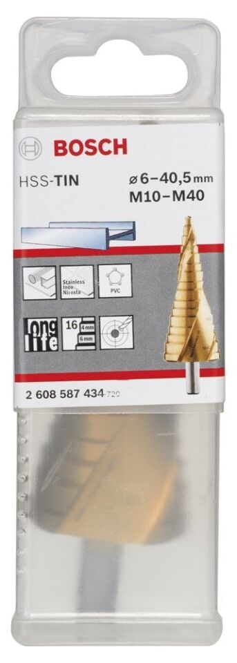 Bosch - HSS-TiN 16 Kademeli Matkap Ucu M10-M40