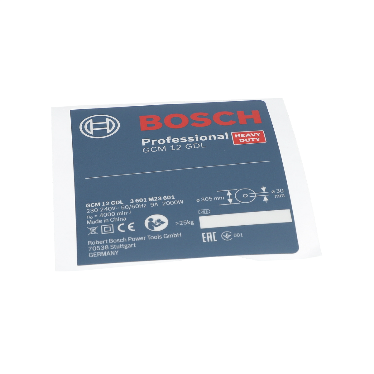 Tip Etiketi (Nameplate) (1609BN0303)