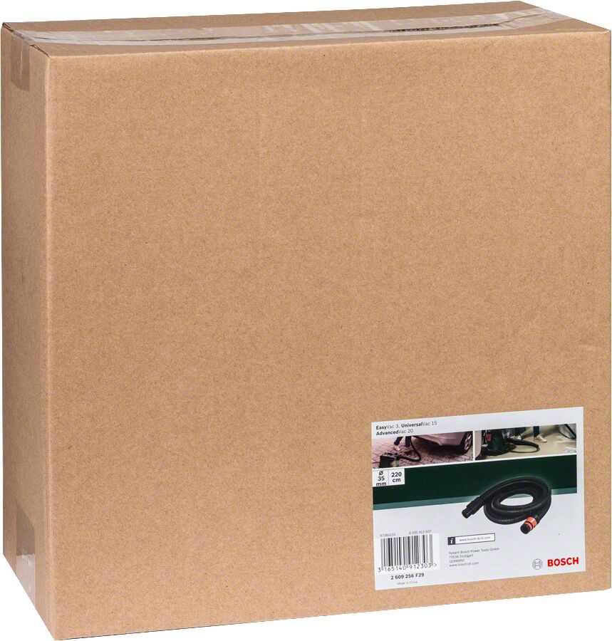 rgeler İçin Siyah hortum (EasyVac 3, UniversalVac 15 ve AdvancedVac 20 için uygun)