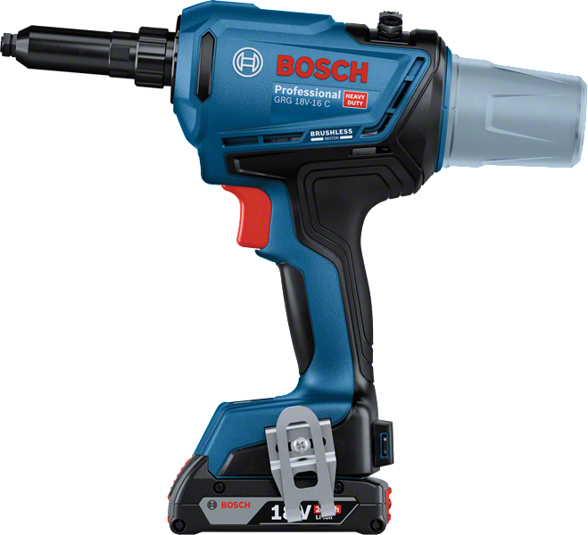 Bosch Professional GRG 18V-16 C (2x4,0 Ah,L-BOXX) Akülü Perçin Tabancası