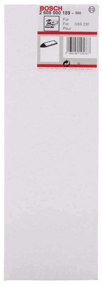 Bosch - 93*185 mm Zımpara Tabanı Uzatılmış Üçgen Form