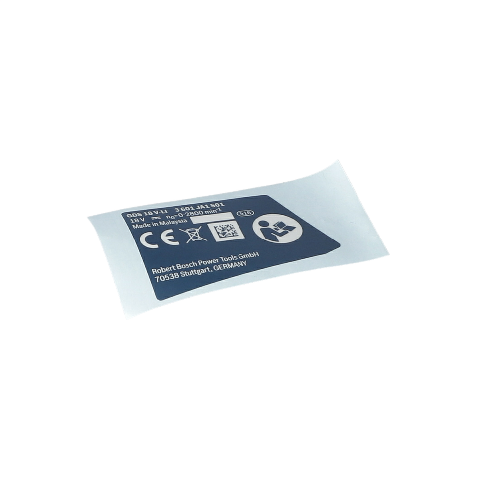 Tip Etiketi (Nameplate) (1600A00YH1)