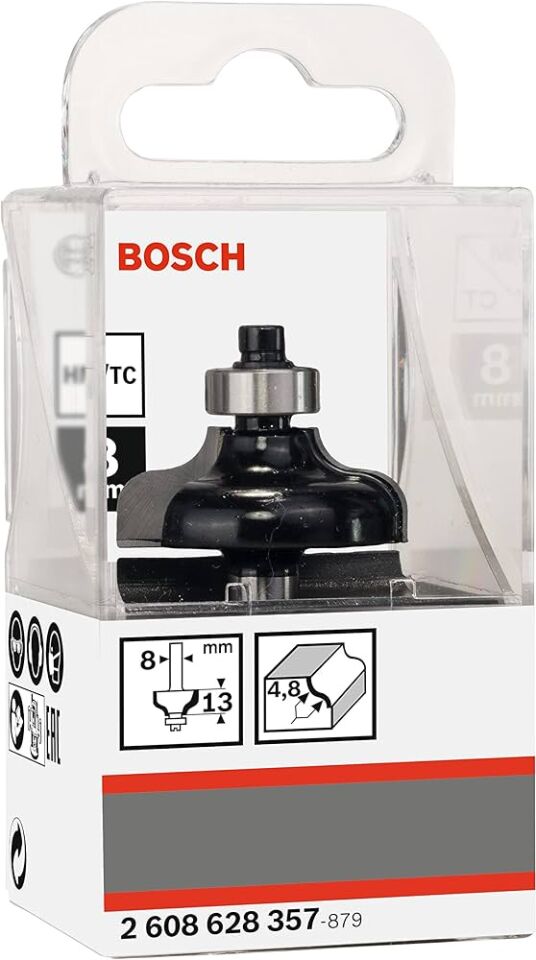 Bosch - Standard Seri Ahşap İçin Çift Oluklu Sert Metal Kenar Biçimlendirme Frezesi 8*31,8*54mm