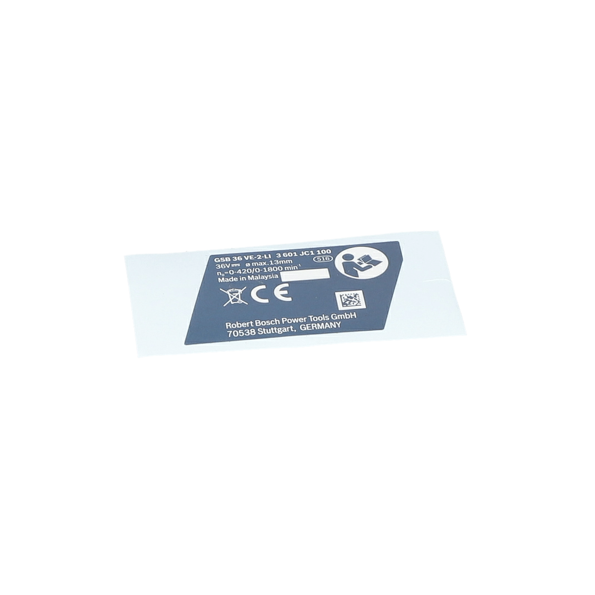 Tip Etiketi (Nameplate) (1600A00Z27)