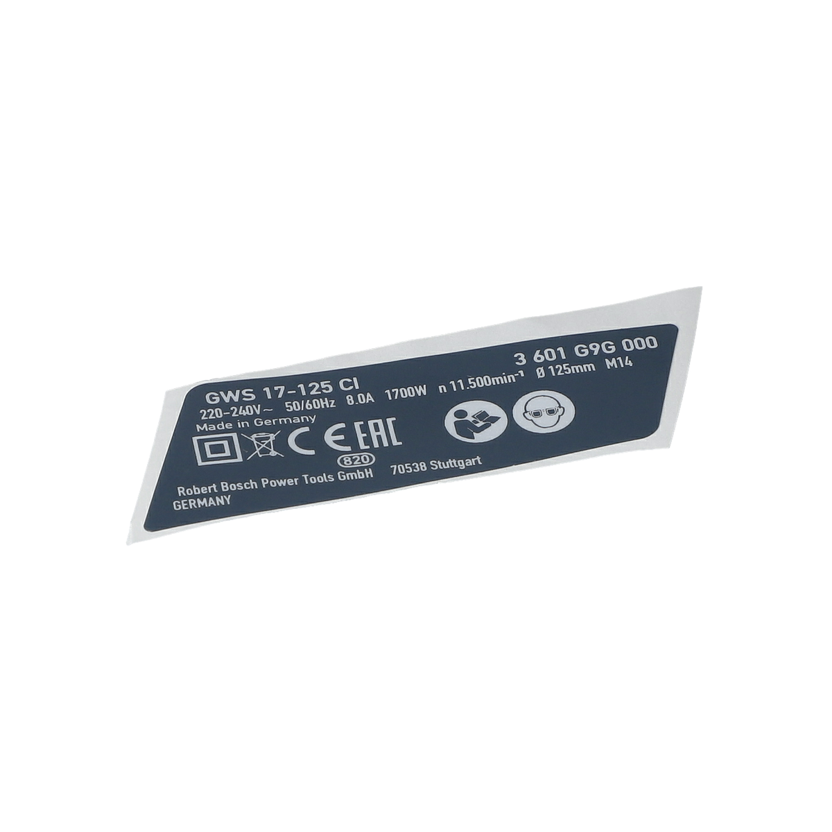 Tip Etiketi (Nameplate) (160111A57G)