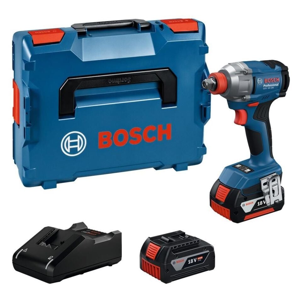 BOSCH GDX 18V-285 Akülü Darbeli Somun Sıkma Makinesi (2x4.0Ah) (0 601 9N2 102)