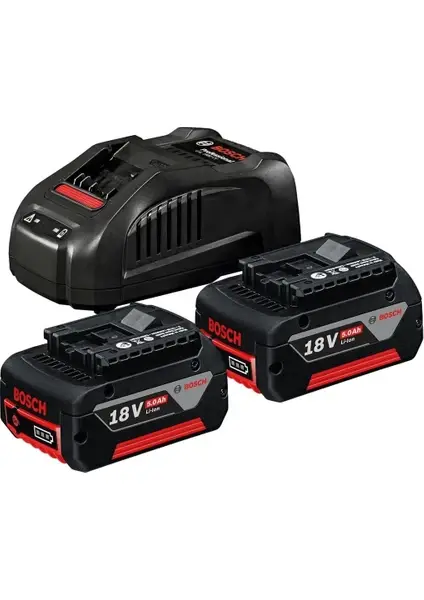 Bosch Professional 18V Başlangıç Seti- GAL1880 Cv + 2X18V 5,0AH