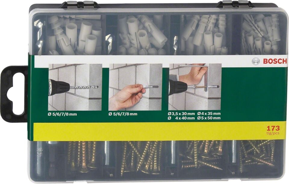 BOSCH DIY-P 173 Parça Delme ve Vidalama Seti (2 607 019 511)