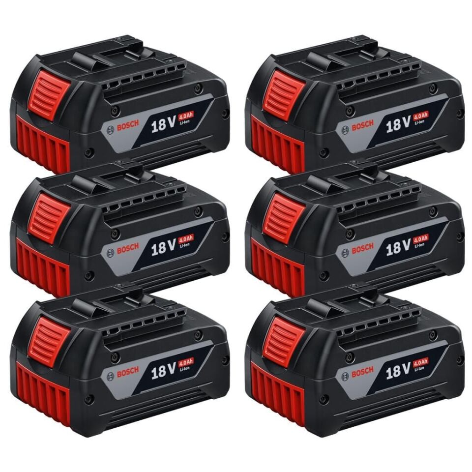Bosch GBA 18V 4.0 Ah Kartuş Akü x6