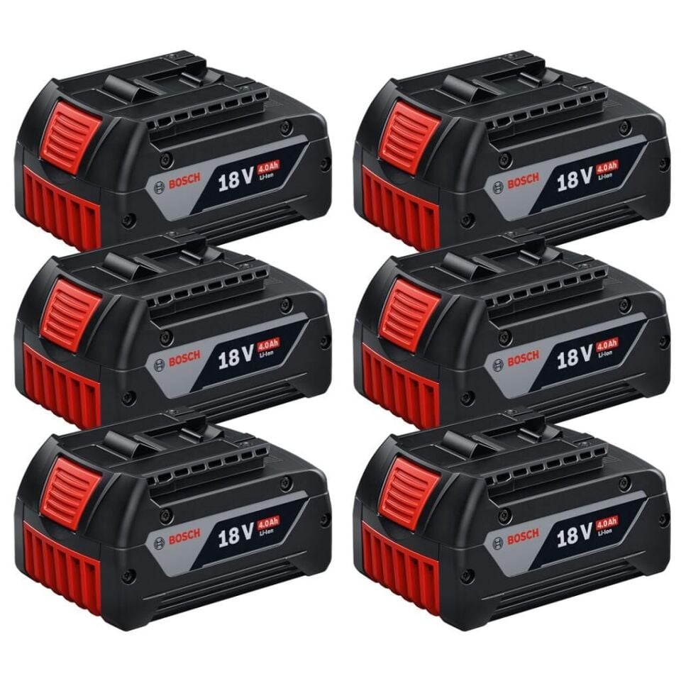 Bosch GBA 18V 4.0 Ah Kartuş Akü x6