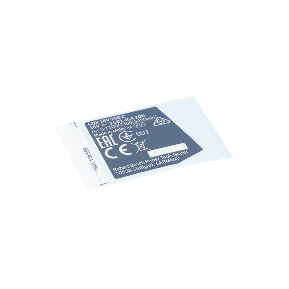 Tip Etiketi (Nameplate) (160111A599)