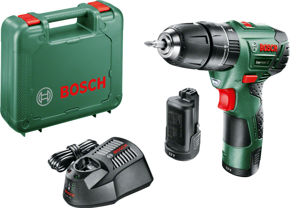 Bosch Easy Impact 12 Darbeli Matkap 2,5 AH (Çift Akü)