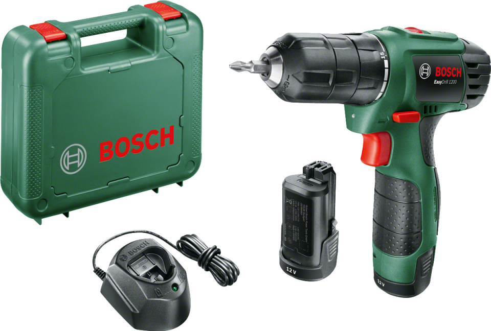 Bosch Easy Drill 1200 Çift Akülü Delme Vidalama Makinesi (2 x 1,5 Ah)