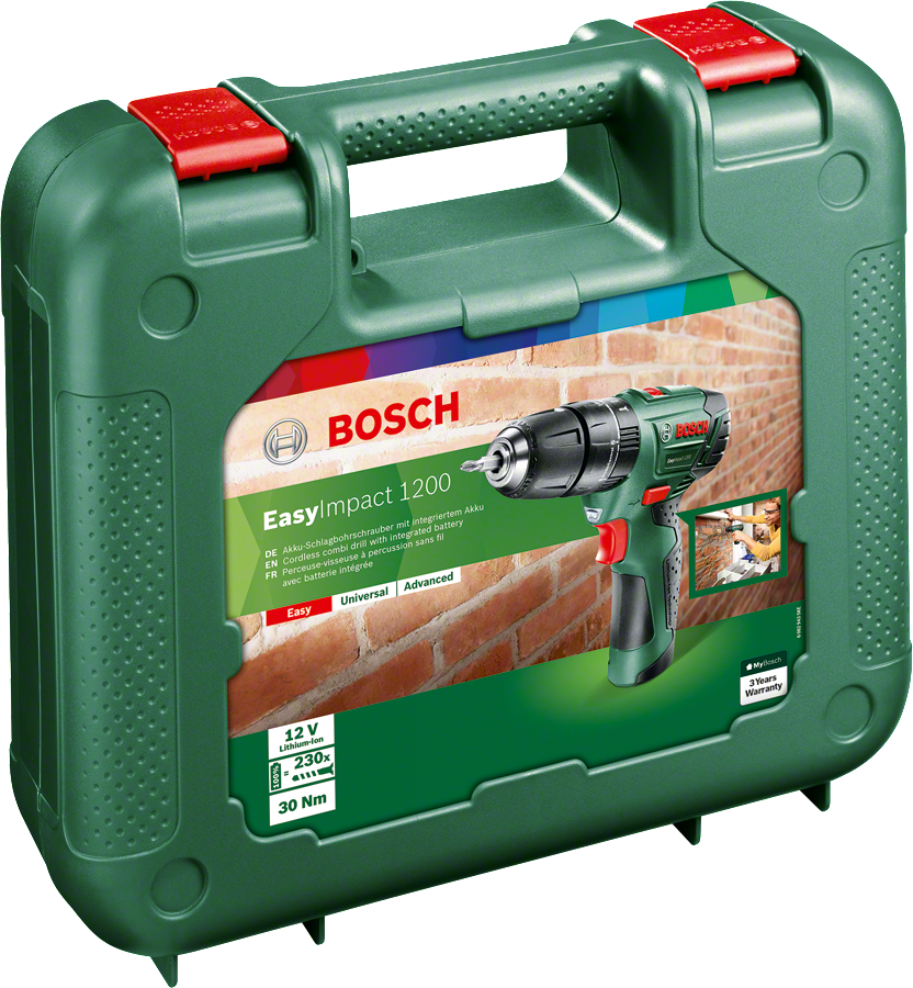 Bosch Easy Impact 1200 Darbeli Matkap 1,5 AH (Entegre Akü)