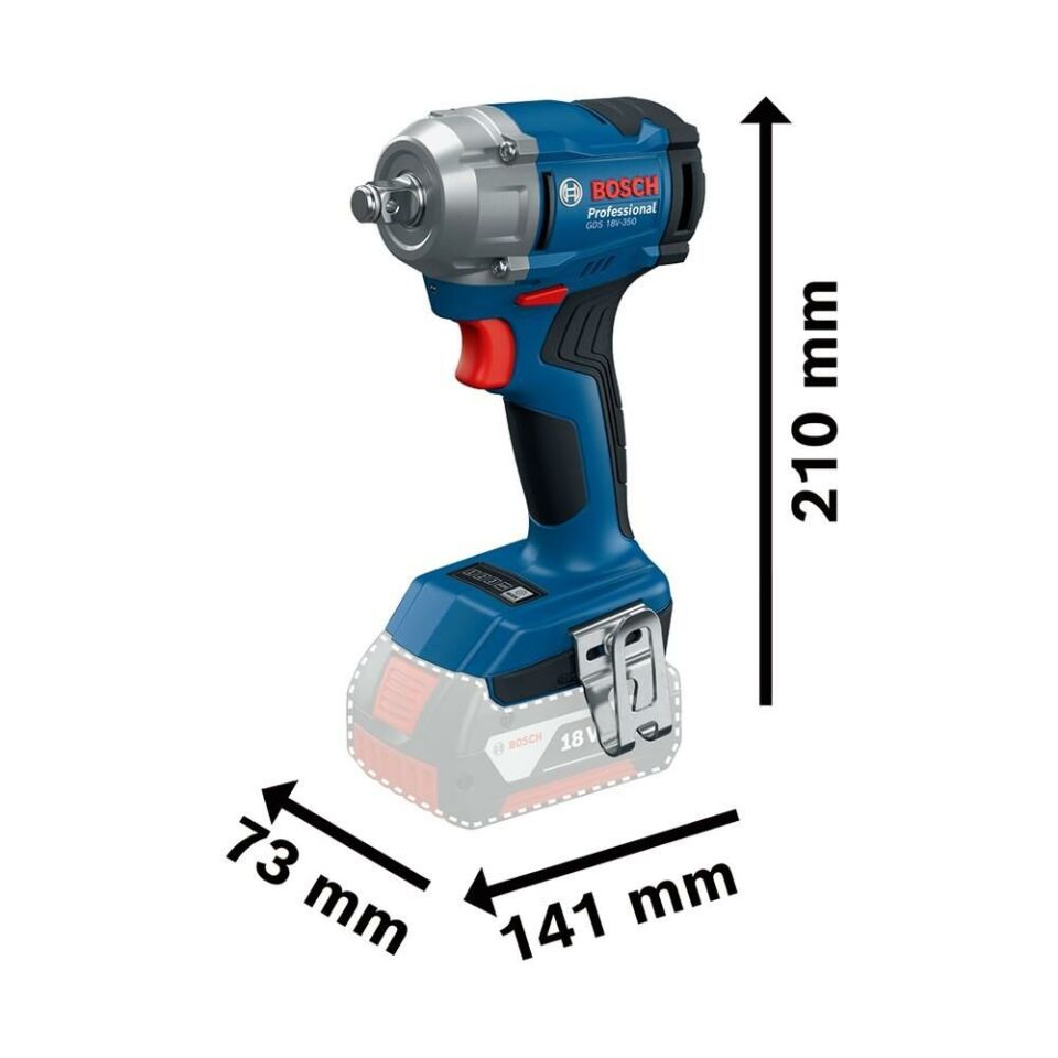 BOSCH GDS 18v-350 Akülü Darbeli Somun Sıkma Makinesi (0 601 9M5 021)