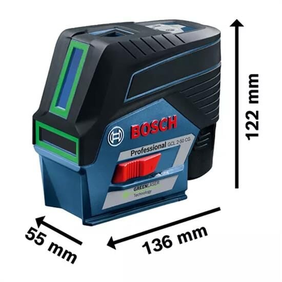 Bosch Professional GCL 2-50 CG Çapraz Ve Noktasal Lazer - 0601066H00