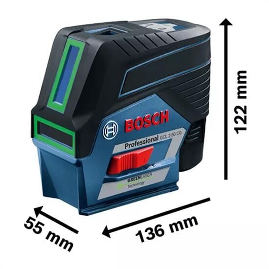 Bosch Professional GCL 2-50 CG Çapraz Ve Noktasal Lazer - 0601066H00