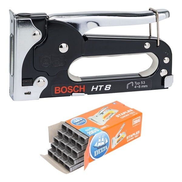 BOSCH El Zımbası Ht 8 - 0603038000 + Delta 5.000 Adet Zımba