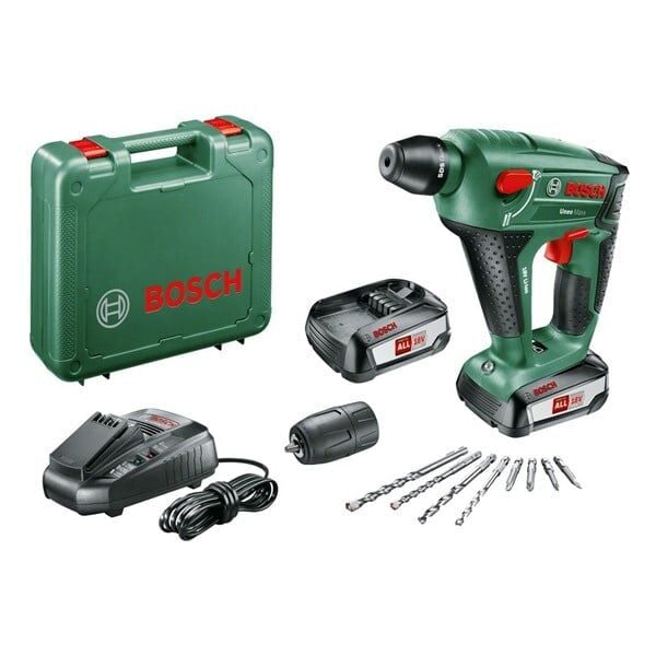 BOSCH UNEO Maxx 18 V (2,5 Ah Çift Akü) Akülü Kırıcı / Delici - 0603952327