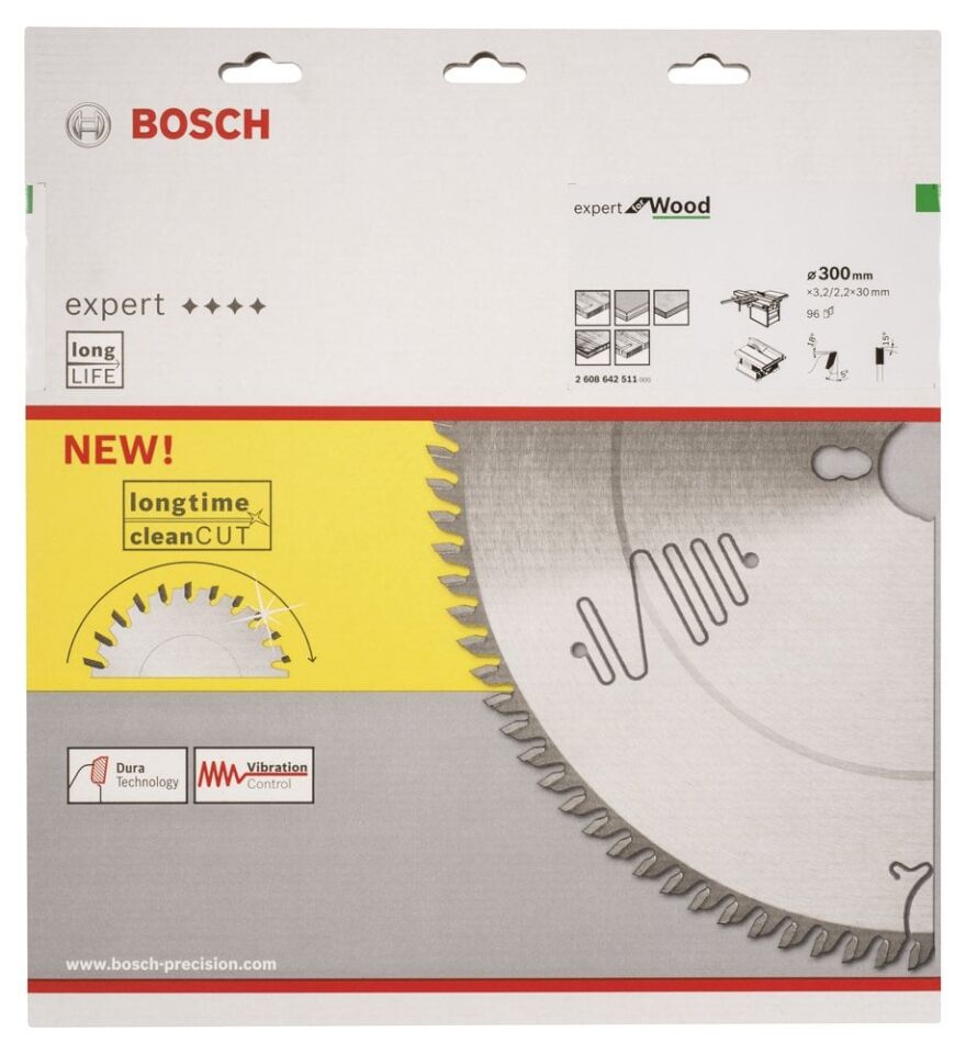 Bosch - Expert Serisi Ahşap için Daire Testere Bıçağı 300*30 mm 96 Diş