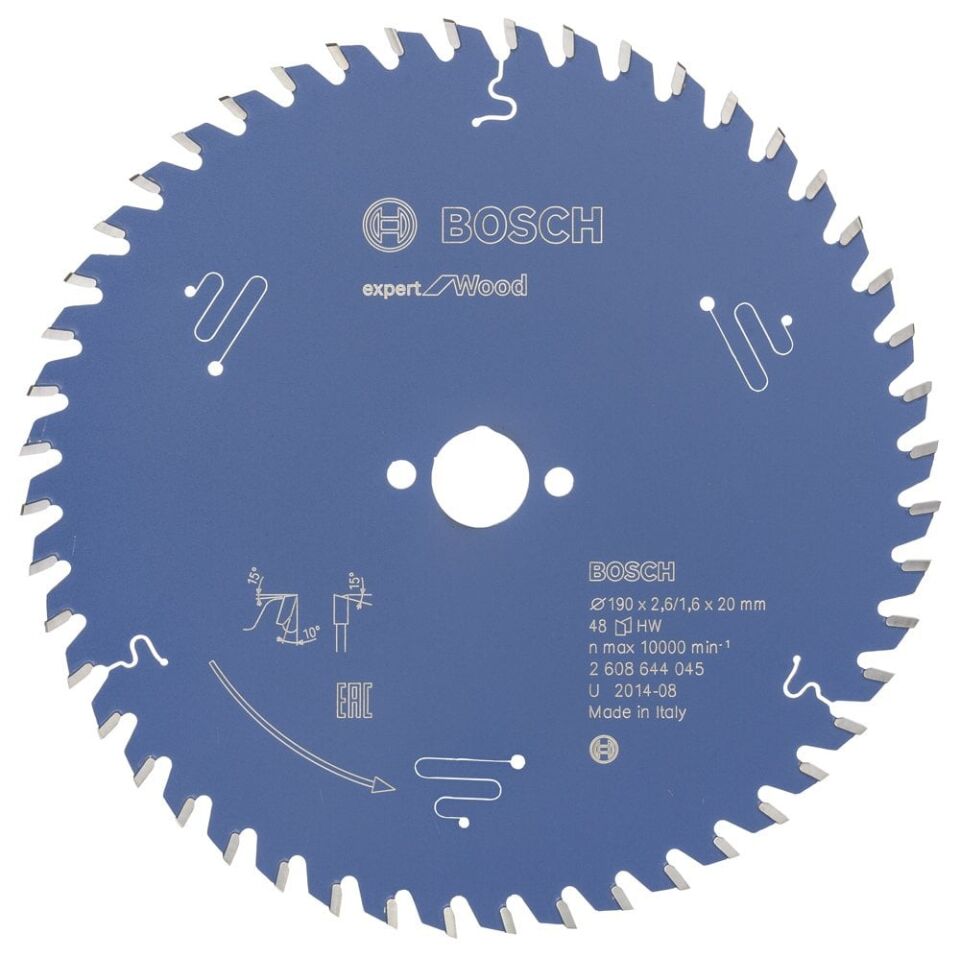 Bosch - Expert Serisi Ahşap için Daire Testere Bıçağı 190*20 mm 48 Diş