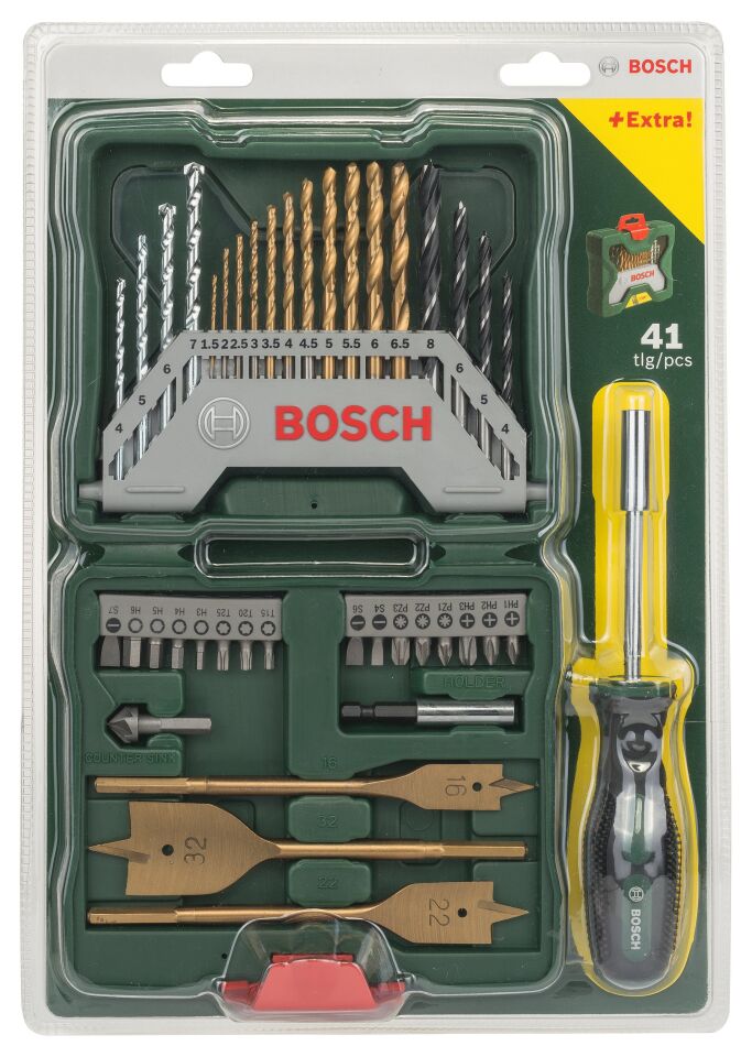 BOSCH X-Line 41 Parça Vidalama ve Matkap Ucu Seti (2 607 017 334)