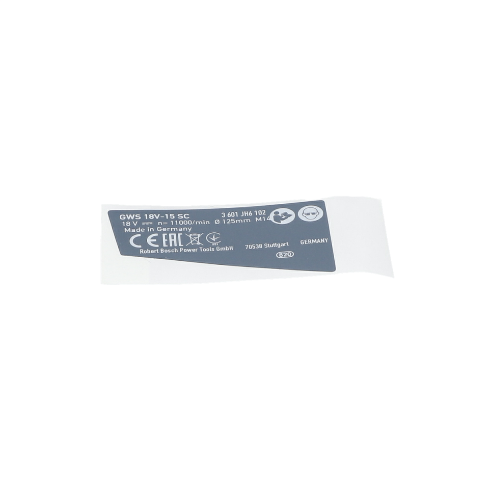 Tip Etiketi (Nameplate) (160111A6B9)