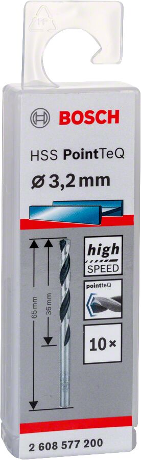 Bosch - HSS-PointeQ Metal Matkap Ucu 3,2 mm 10'lu