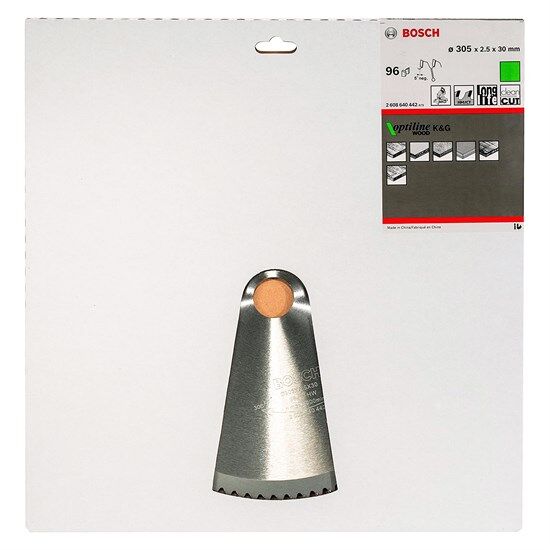 Bosch Optiline Ahşap 305 X 30 Mm 96 Diş Daire Testere Bıçağı - 2608640442