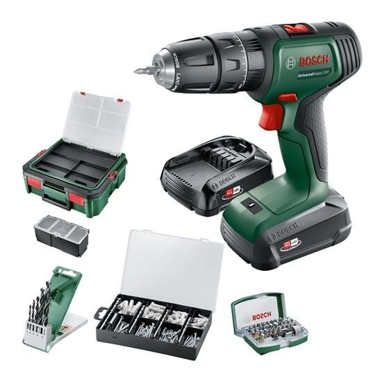 Bosch Universalımpact 18V Akülü Matkap + Systembox (1,5Ah, Çift Akü) - 06039D4107