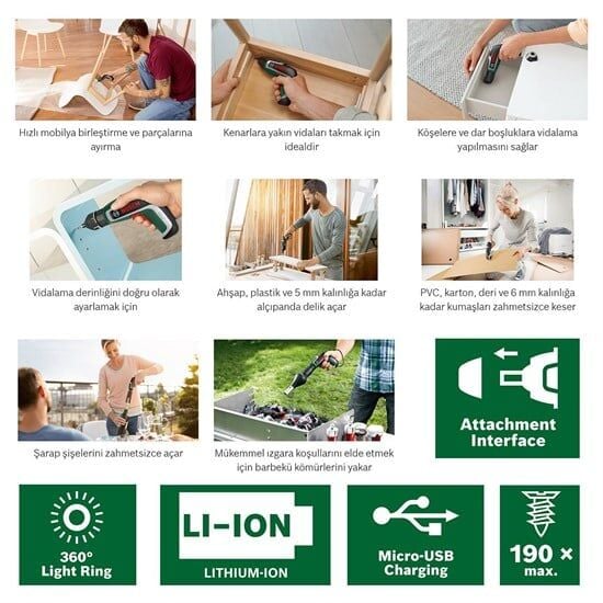 Bosch IXO 7 - Akülü Vidalama - 06039E0000