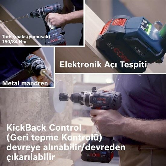 Bosch Professional GSR 18V-150 C Akülü Delme Vidalama 8Ah - 06019J5005
