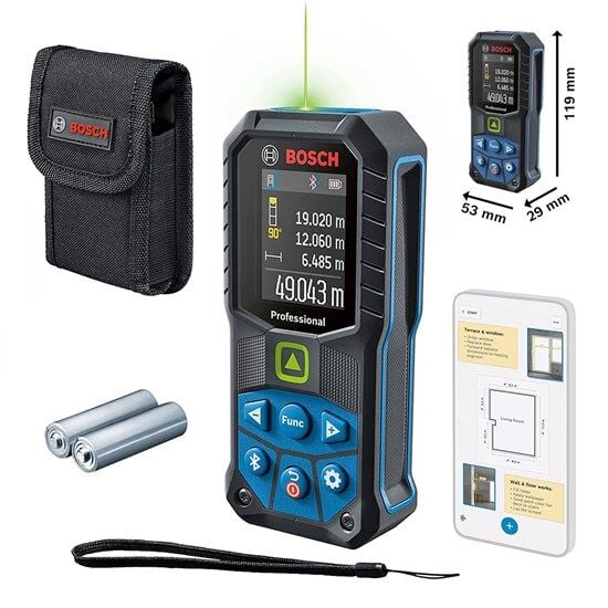 Bosch GLM 50-27 CG Yeşil Lazerli Uzaklık Ölçer 50Mt - 0601072U00